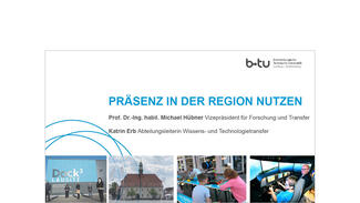 Präsentation der BTU Cottbus-Senftenberg